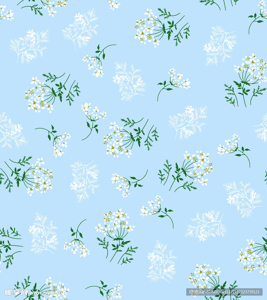 数码印花  小碎花