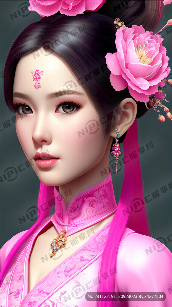 粉色芭比女孩