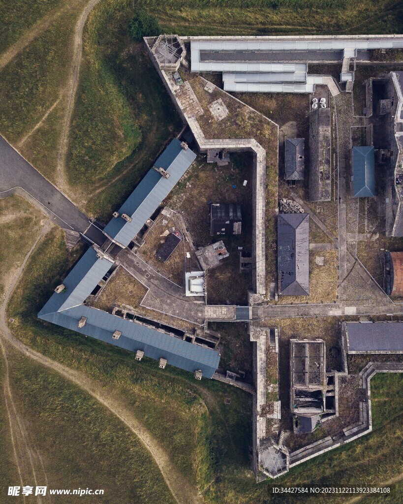 田园建筑鸟瞰图