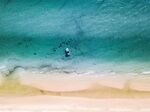 航拍海滩