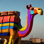 骆驼雕塑   货物  大型  完整 彩色