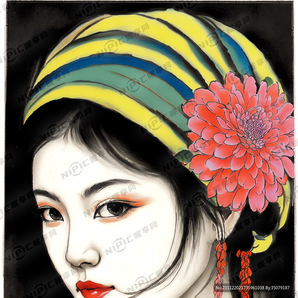 麻花少女 80年代 面容精致