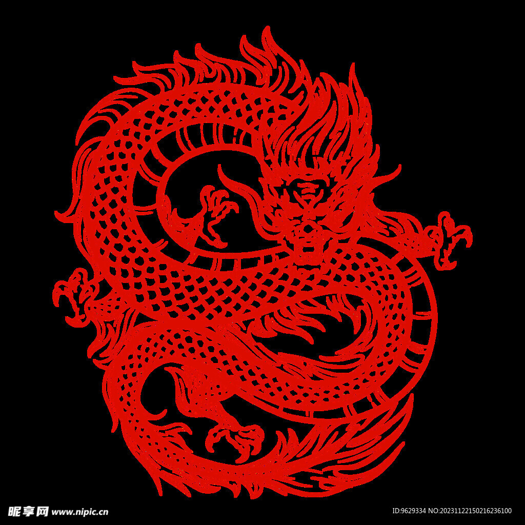 龙年剪纸