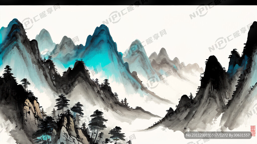 山水秦岭 天青色 晴空万里