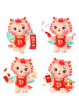 龙年png元素 