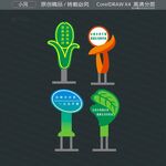 垃圾分类造型牌