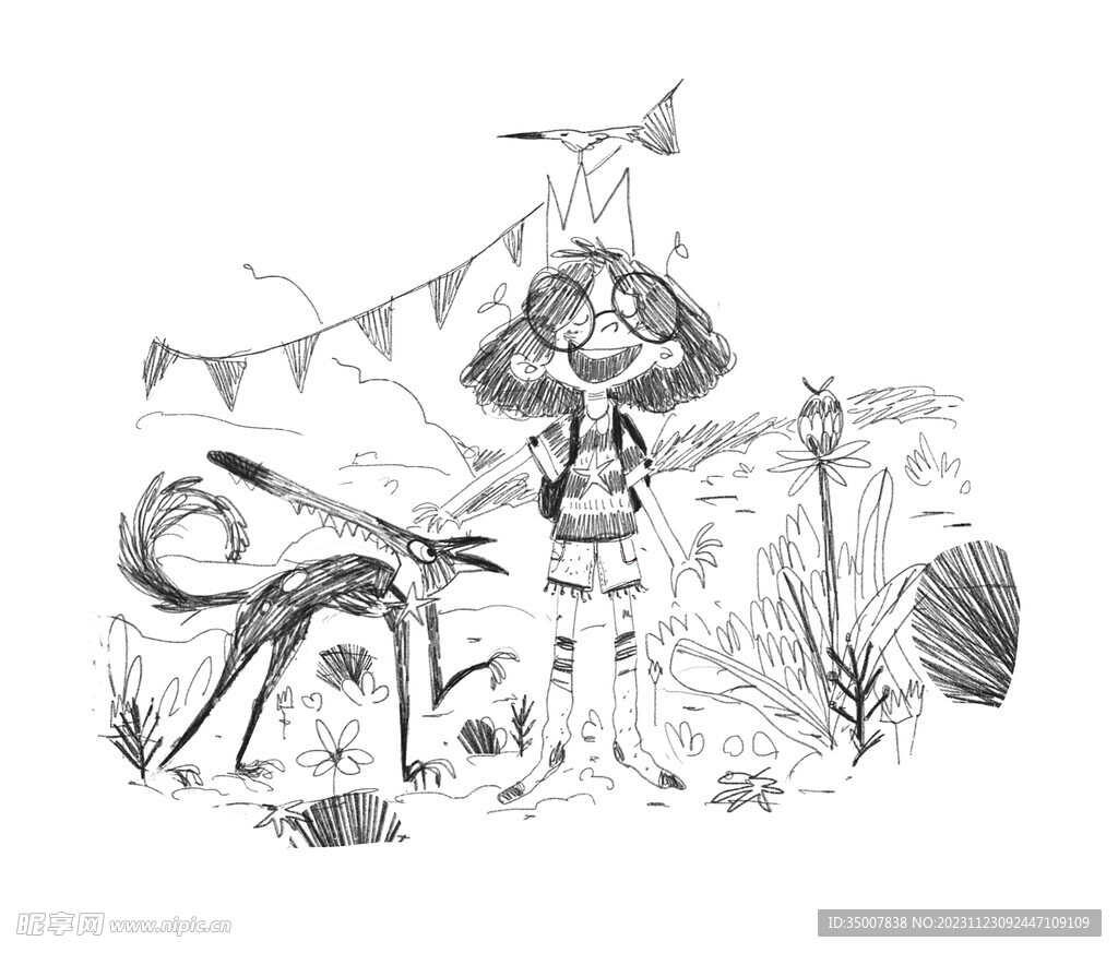 手绘插画
