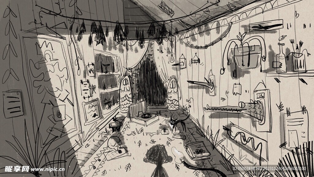 手绘插画