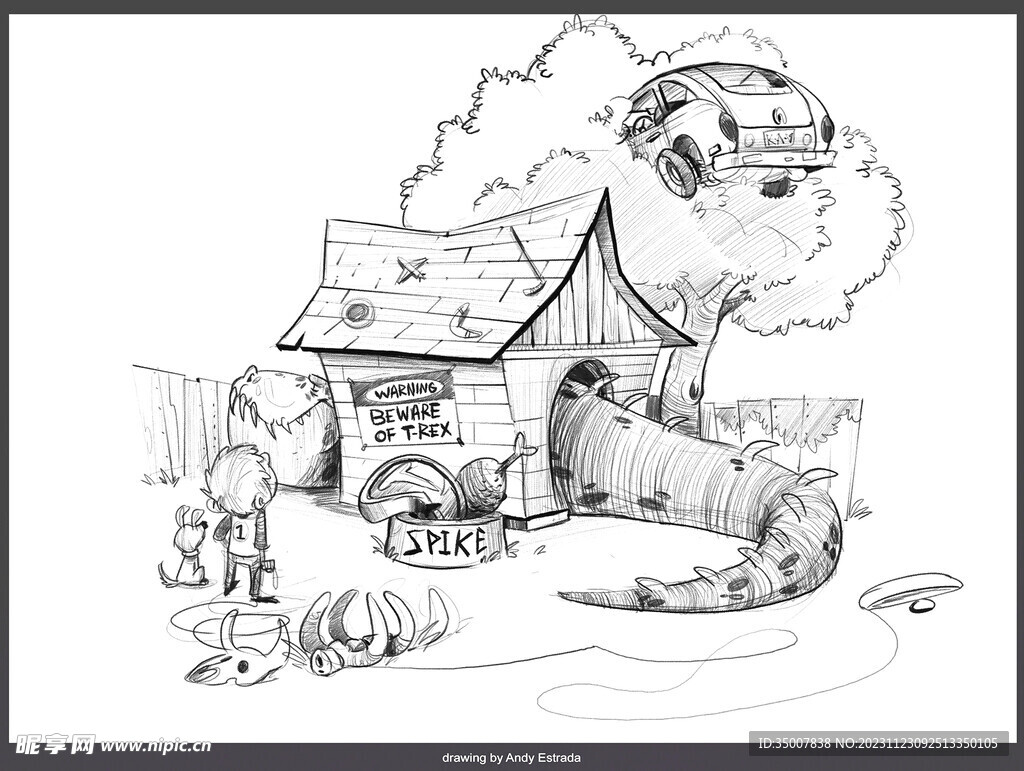 手绘插画