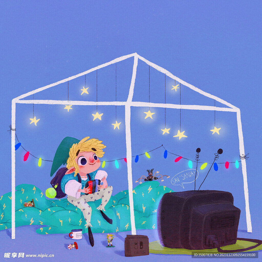 手绘插画
