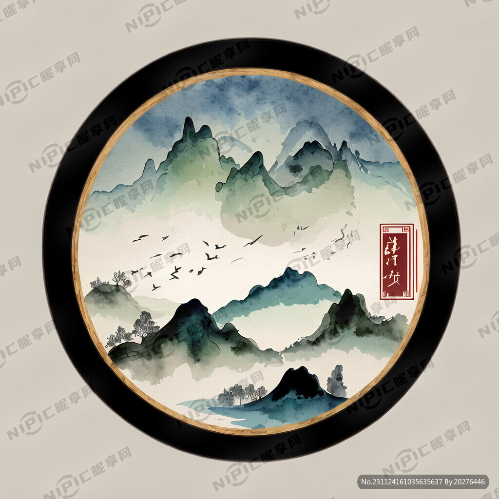 标志设计 中国古典元素 矢量图