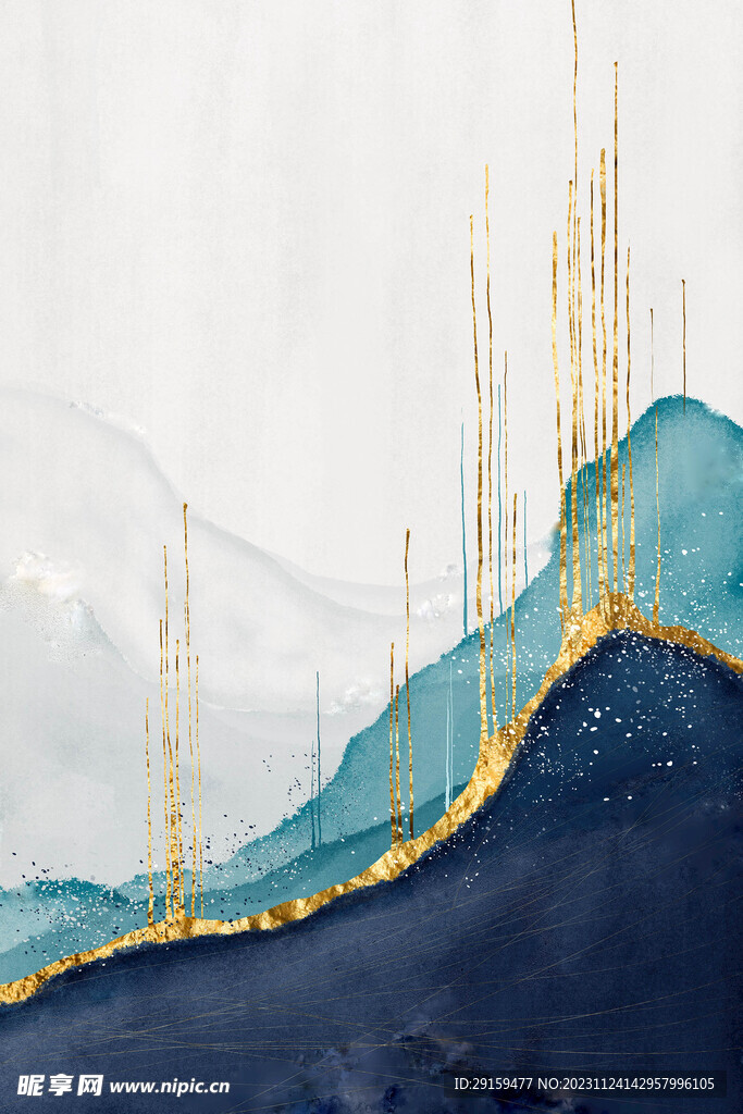         抽象金箔纹理 