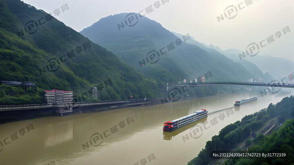 长江 江面 鱼