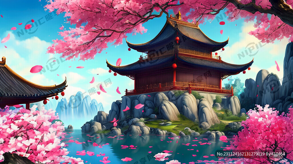 游戏梦幻唯美新中式风景 超高清