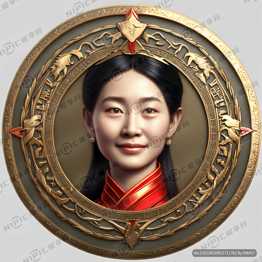 圆形奖牌 最美教师