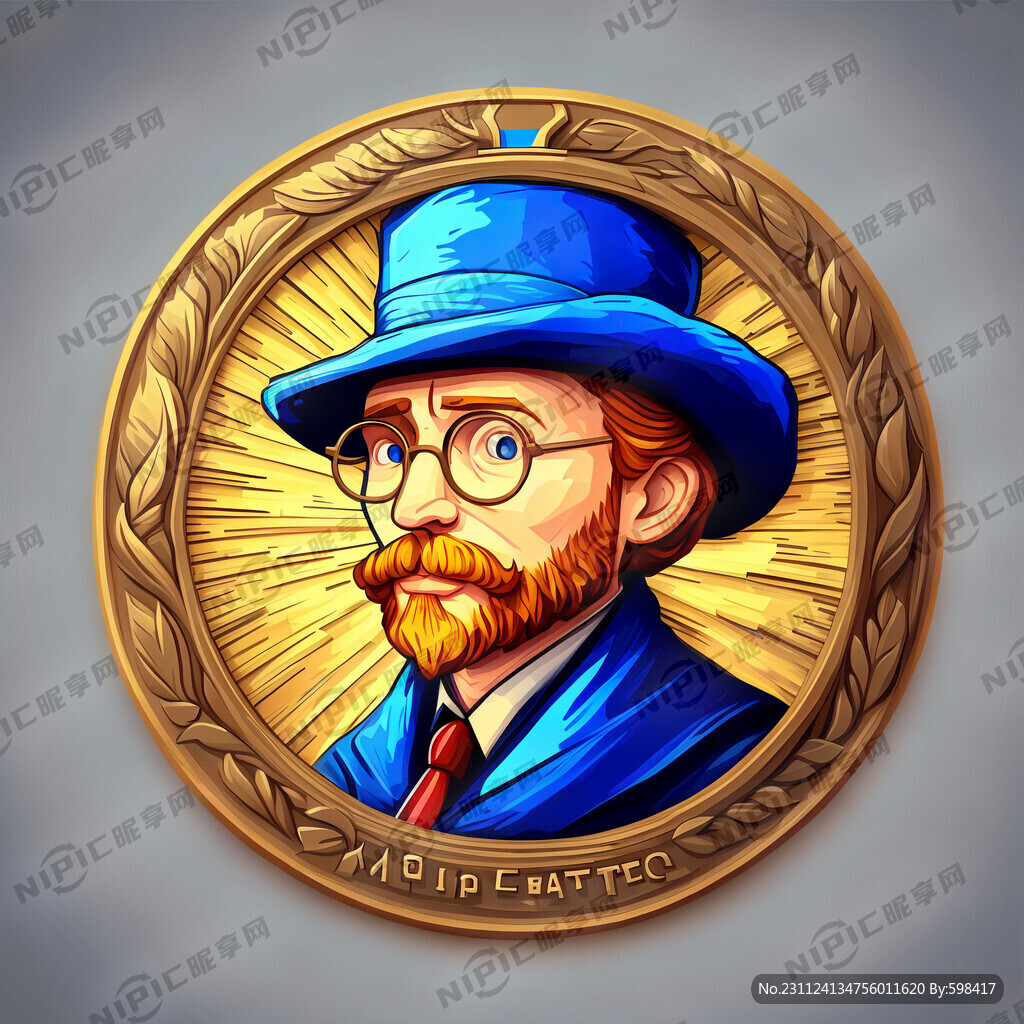 圆形奖牌 最美教师 