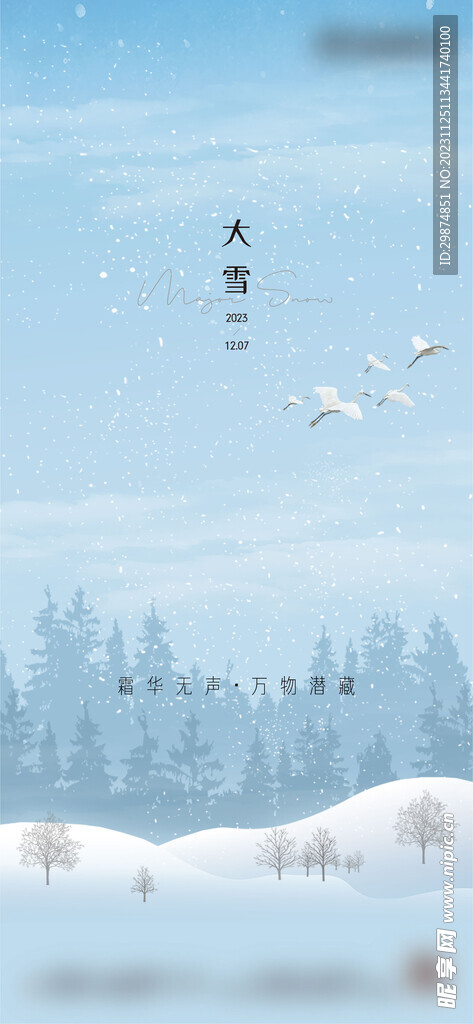 大雪海报
