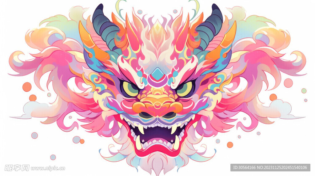 龙年标志插画