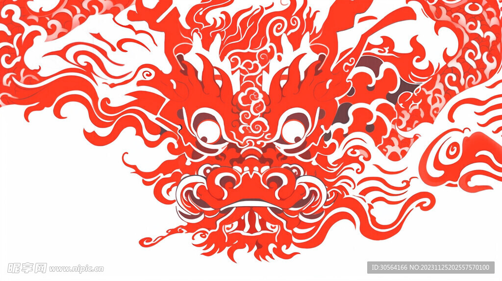 龙年复古插画