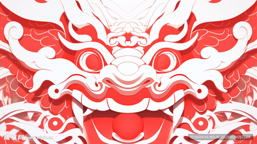 龙年复古插画