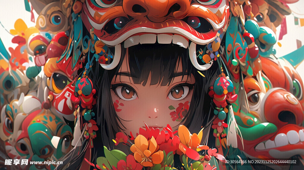 龙年人物插画