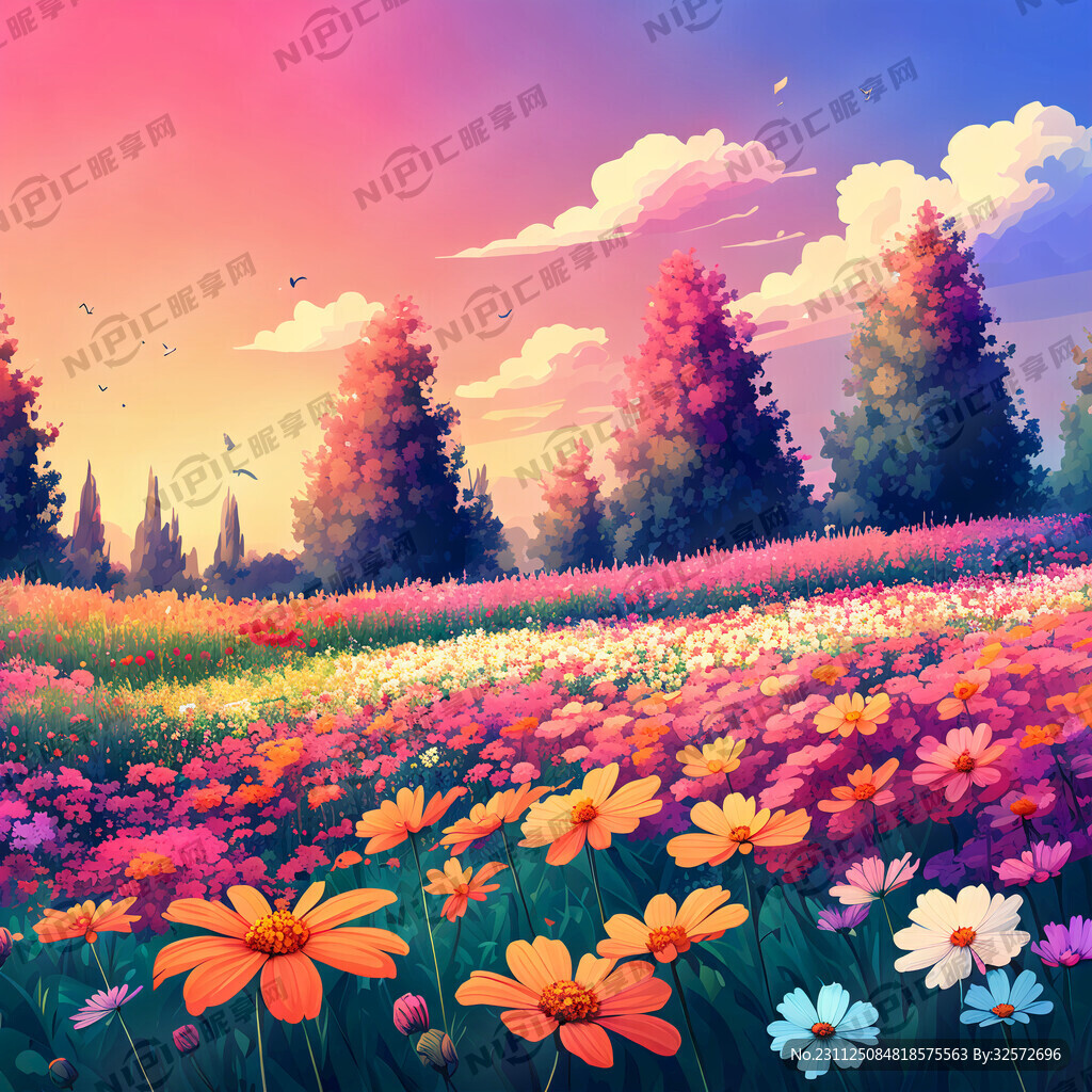 花圃 鲜艳 高清