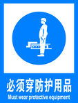 必须穿防护用品