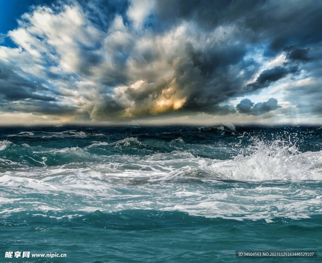 天空 海水