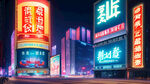 投光灯 广告招牌亮化 招牌名称 广东西亚历照明 夜景