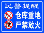 仓库重地 严禁放火
