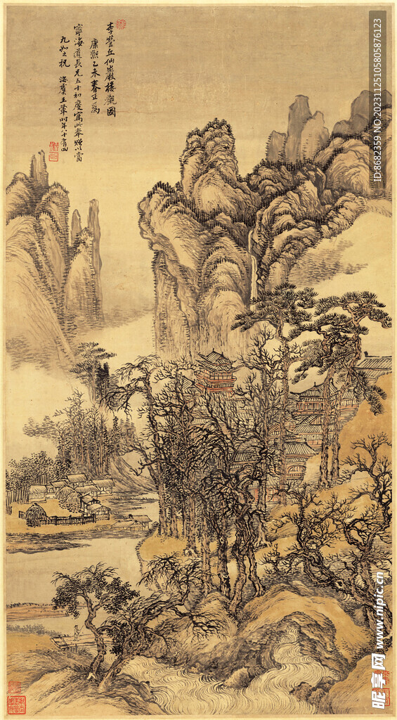 清 王翚 仙山楼观图