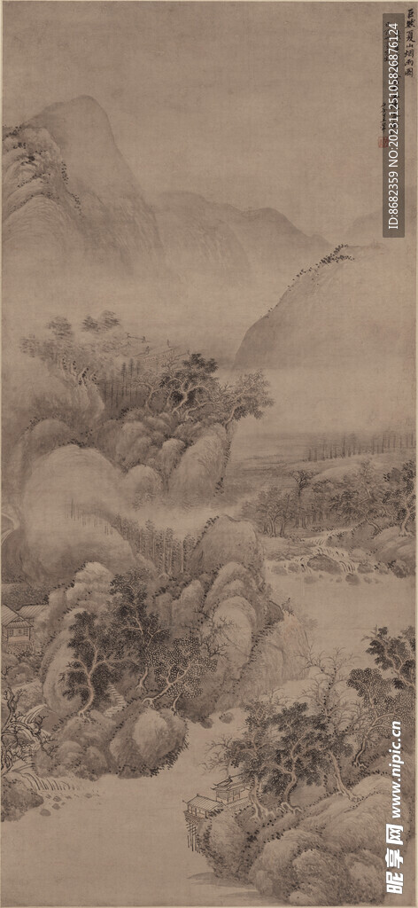 清 王翚 夏山烟雨图