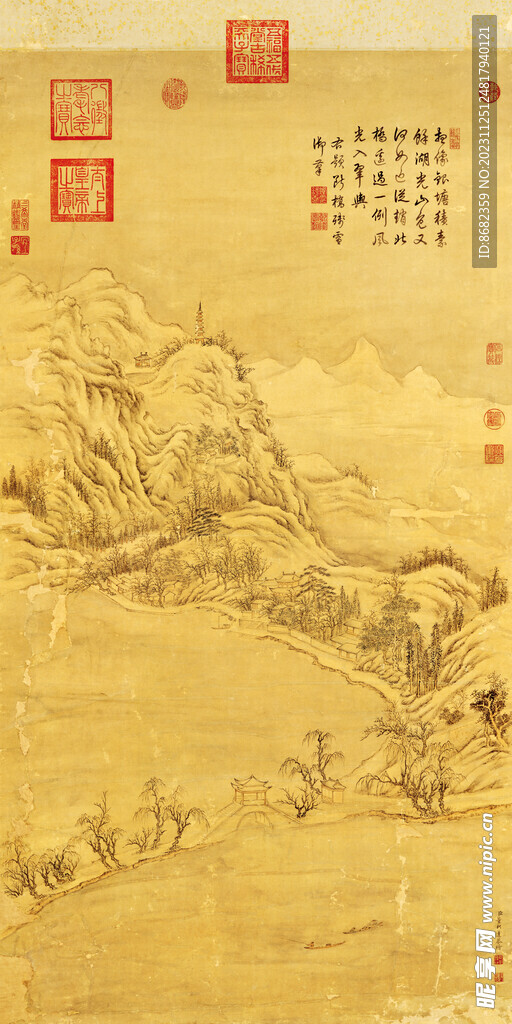 清 董邦达 断桥残雪