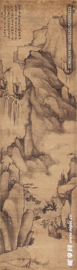 清 戴本孝 白龙潭