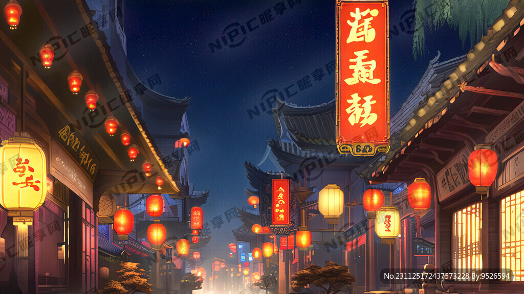 1大秦 2街道 3夜晚 4无人