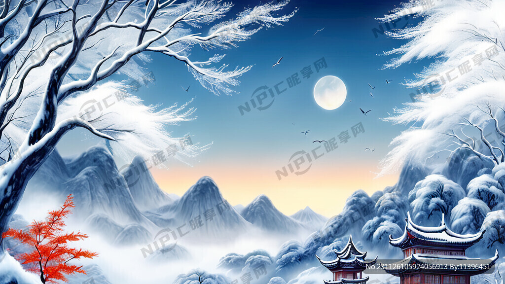 梦幻唯美新中式风景 超高清