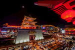 开封鼓楼夜市 古城 夜景  灯