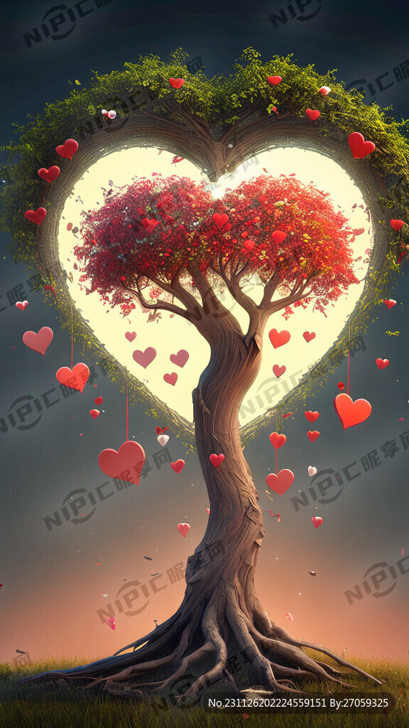 爱心许愿树