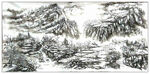 大美 岭山水国画   