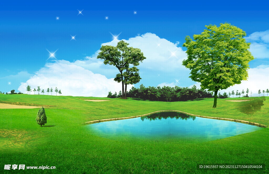 韩式自然背景