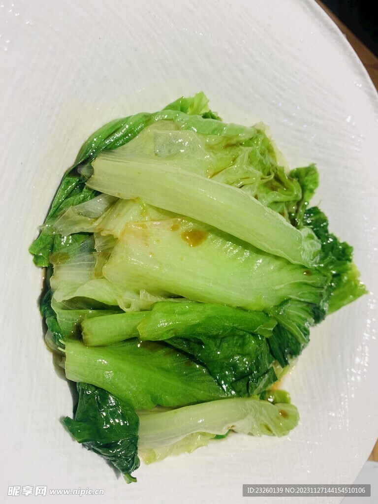 白灼生菜