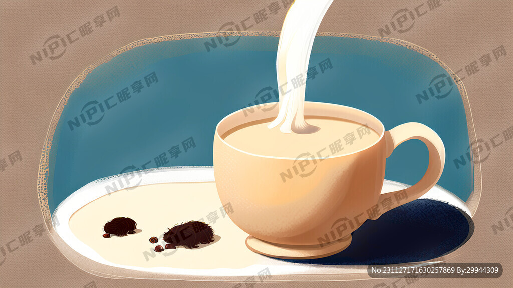 牦牛奶茶  敦煌插画风格