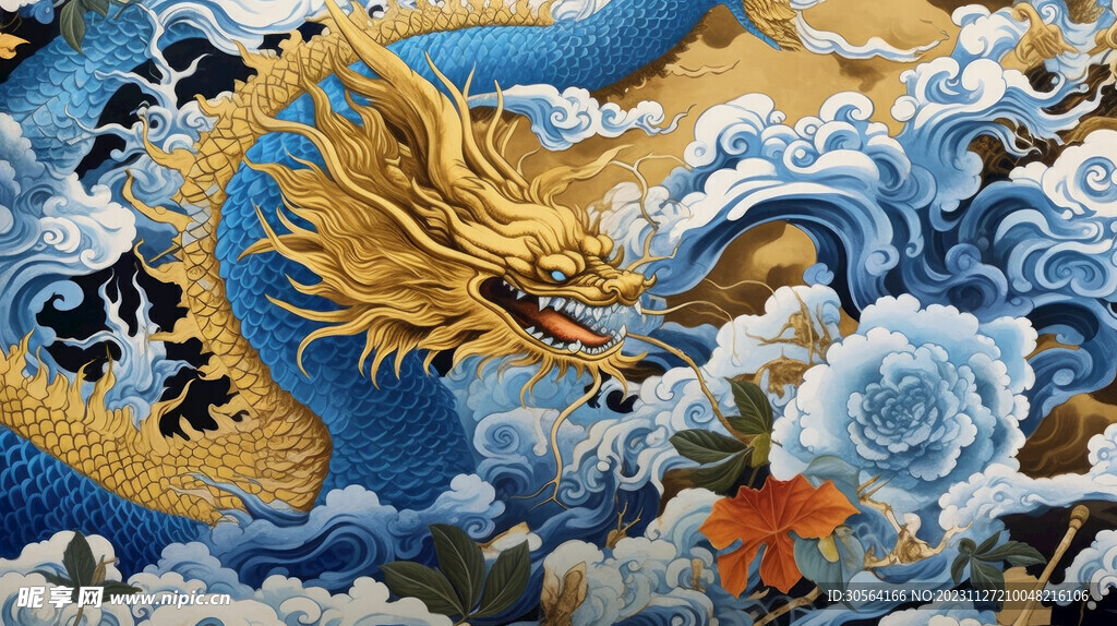 龙形插画