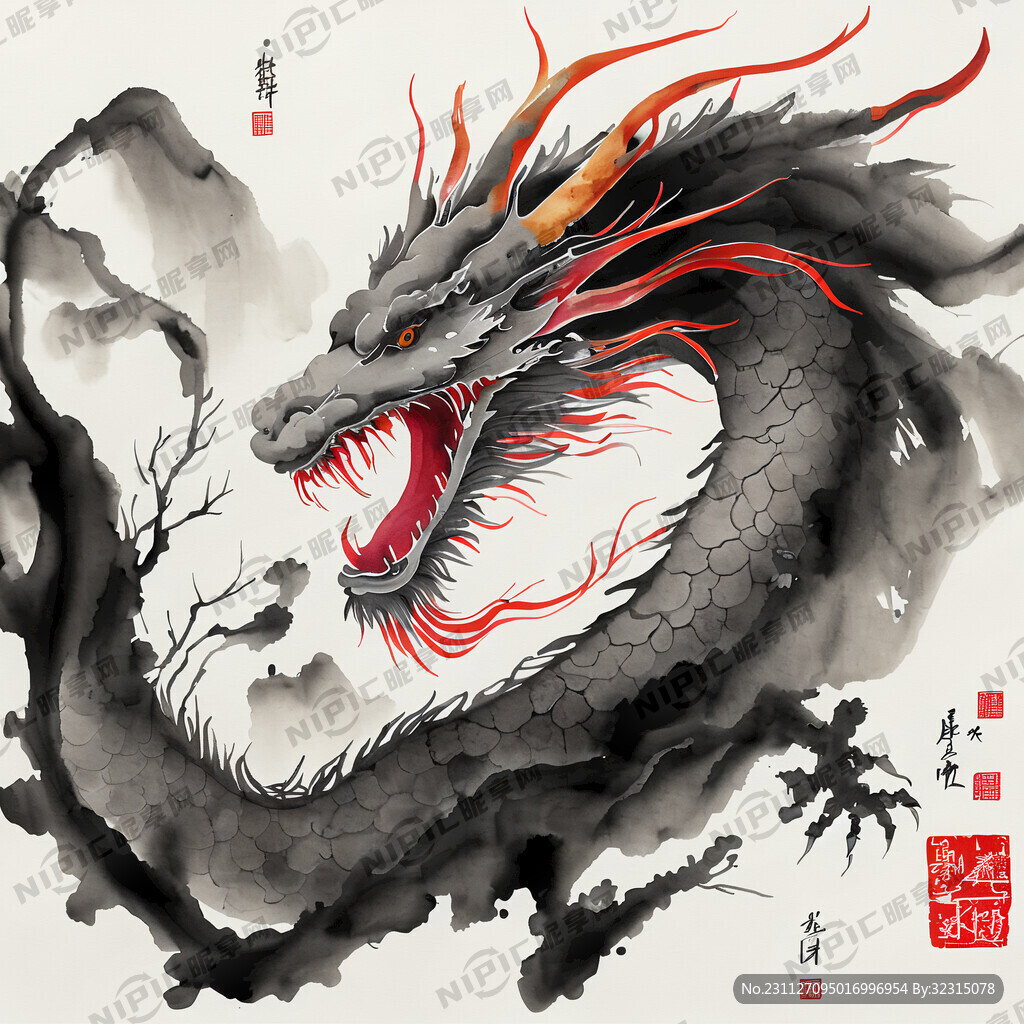 霸气 威严 气势中国风 龙