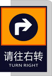  请向右转
