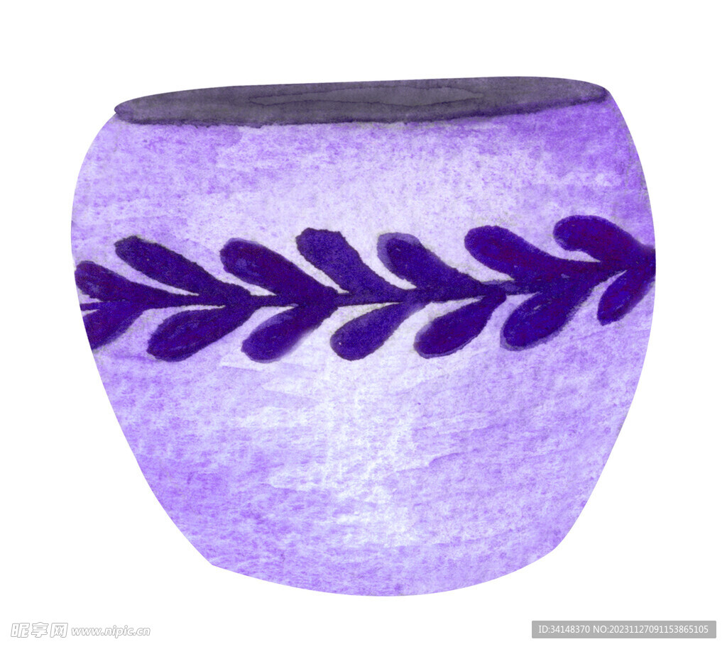 紫色陶瓷花瓶