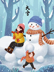 大雪微信稿展板
