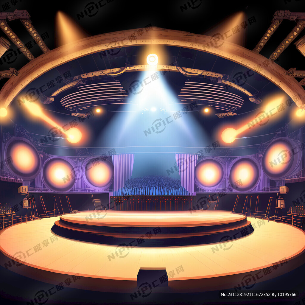 画一个演唱会舞台设计图