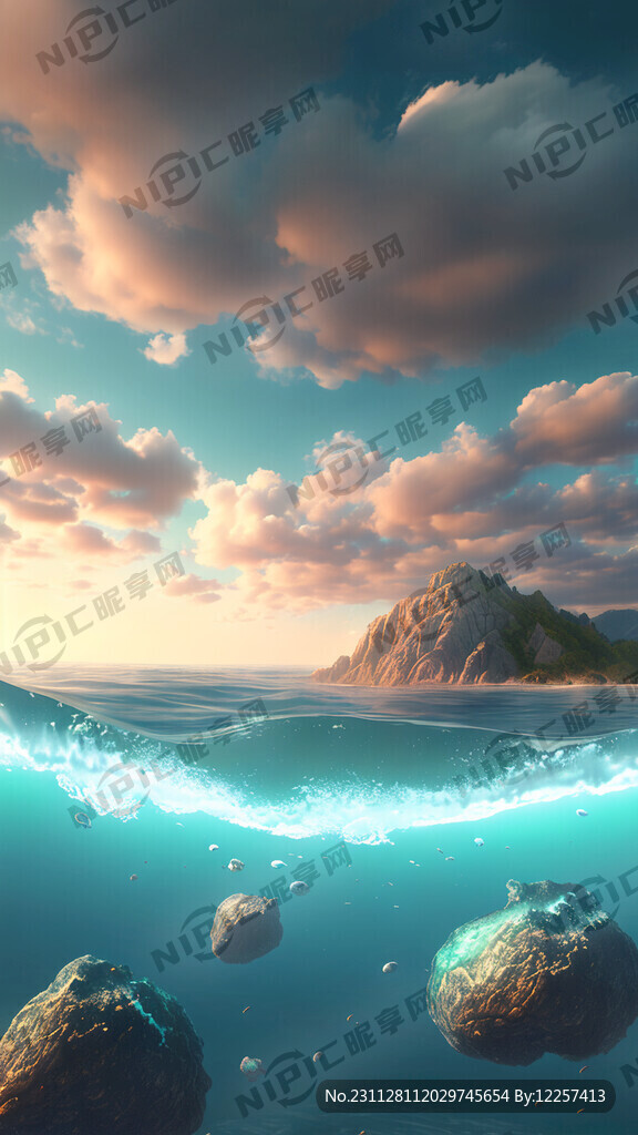 3D悬浮 海洋  梦幻 
