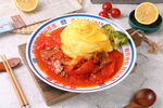 牛肉滑蛋饭